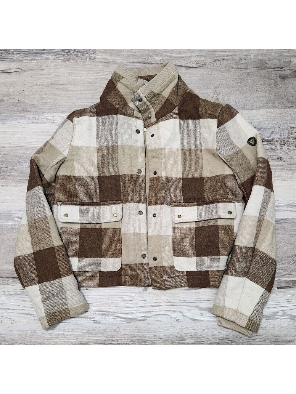 Ariat Womens Warrington Wool Blend Jacket Coat Equestrian Plaid Small